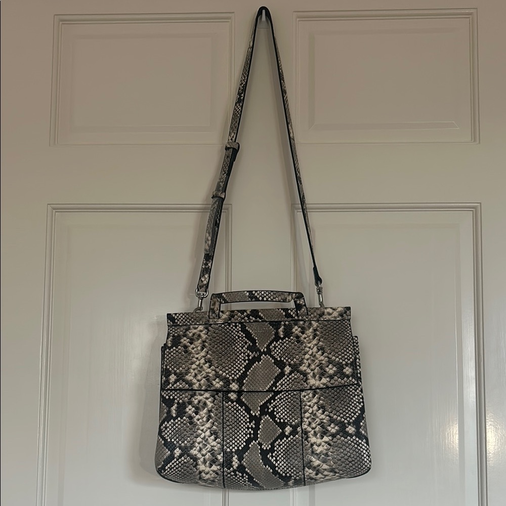 Tory Burch Snake Print Shoulder Bag